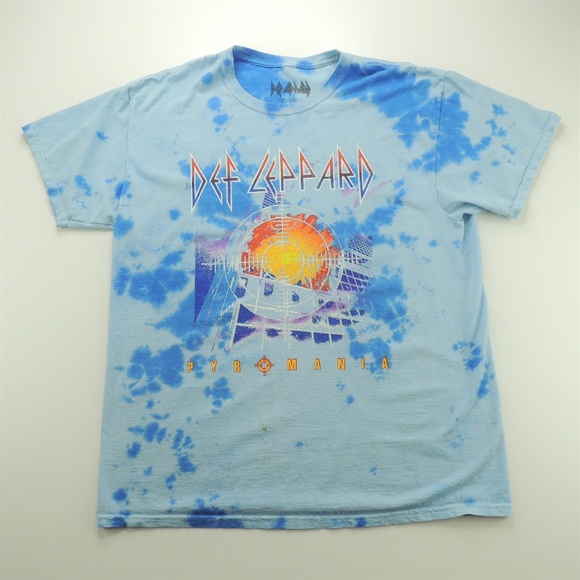 def leppard pyromania tie dye sweatshirt